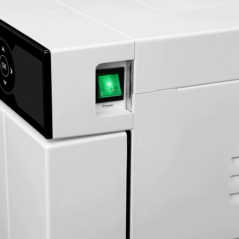 AZDENT 17L Class B Dental Autoclave Steam Sterilizer – Built-in Printer, LCD Display