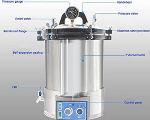 Esterilizador de vapor a presión portátil YX-280D18/YX-280D24 - Image 2