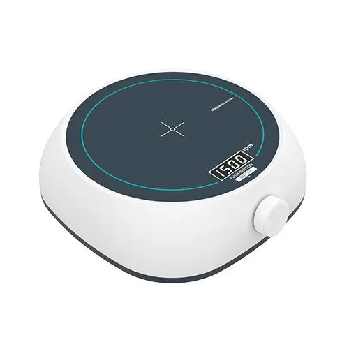 Mini Magnetic Stirrer In Operation with Liquid Beaker